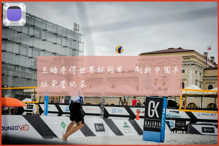 王皓夺得世界杯冠军,刷新中国乒坛荣誉记录